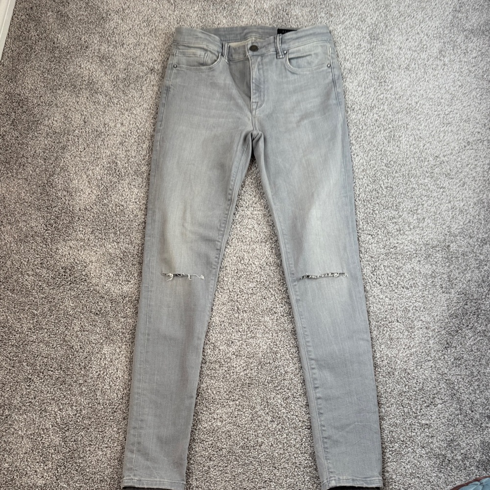 All Saints Light Gray Skinny Jeans (New without Tag)